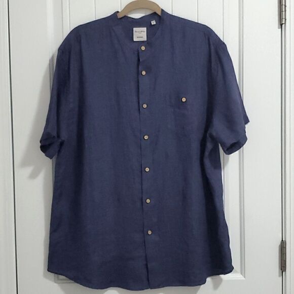 Baird Mcnutt mens linen button down casual shirt,  size xl - Picture 1 of 5